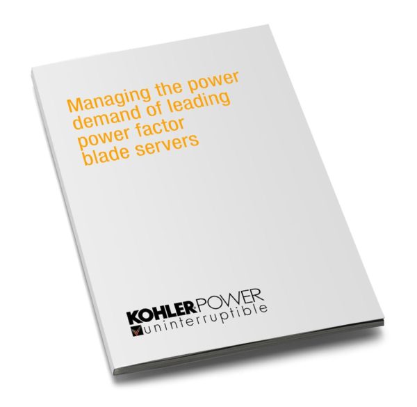 Managing the power demand of leading power factor blade servers